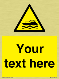 Custom Warning motorised watercraft